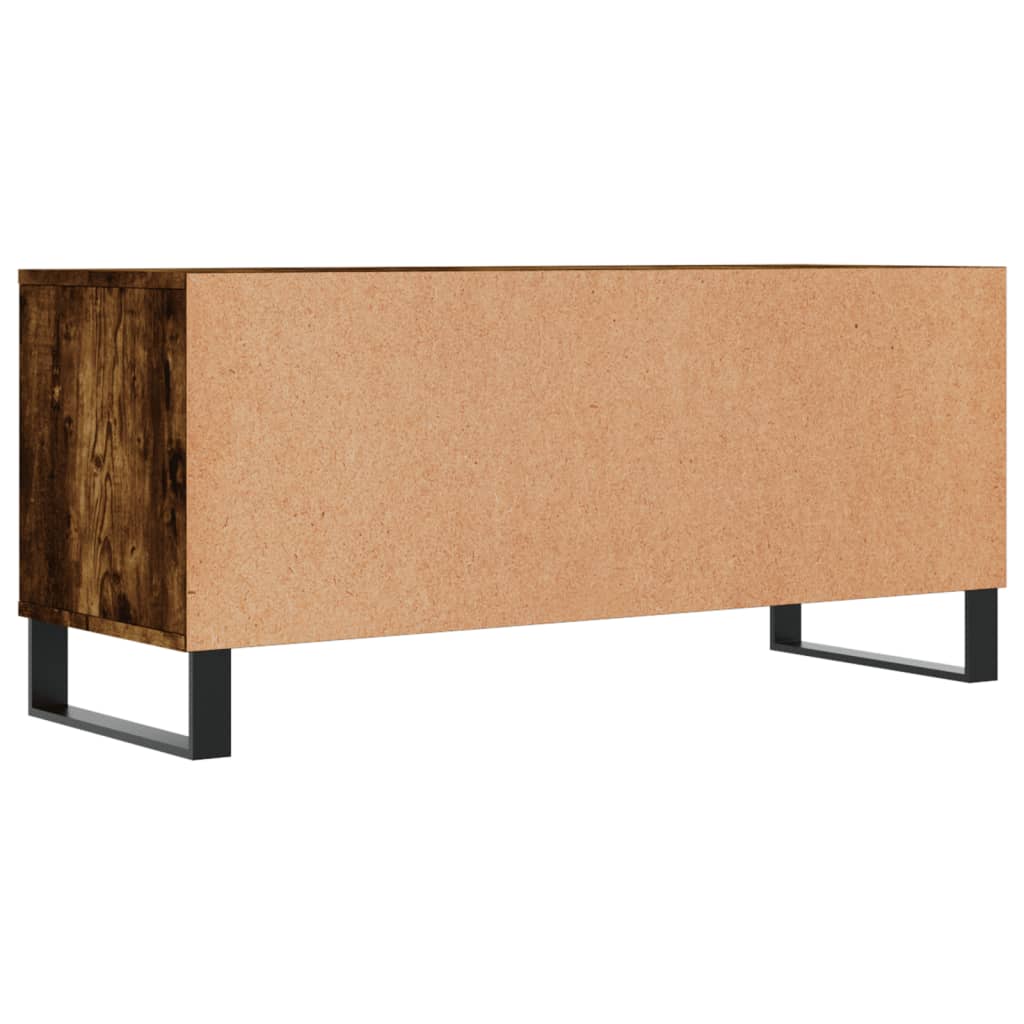 füstös tölgy színű szerelt fa TV-szekrény 100x34,5x44,5 cm