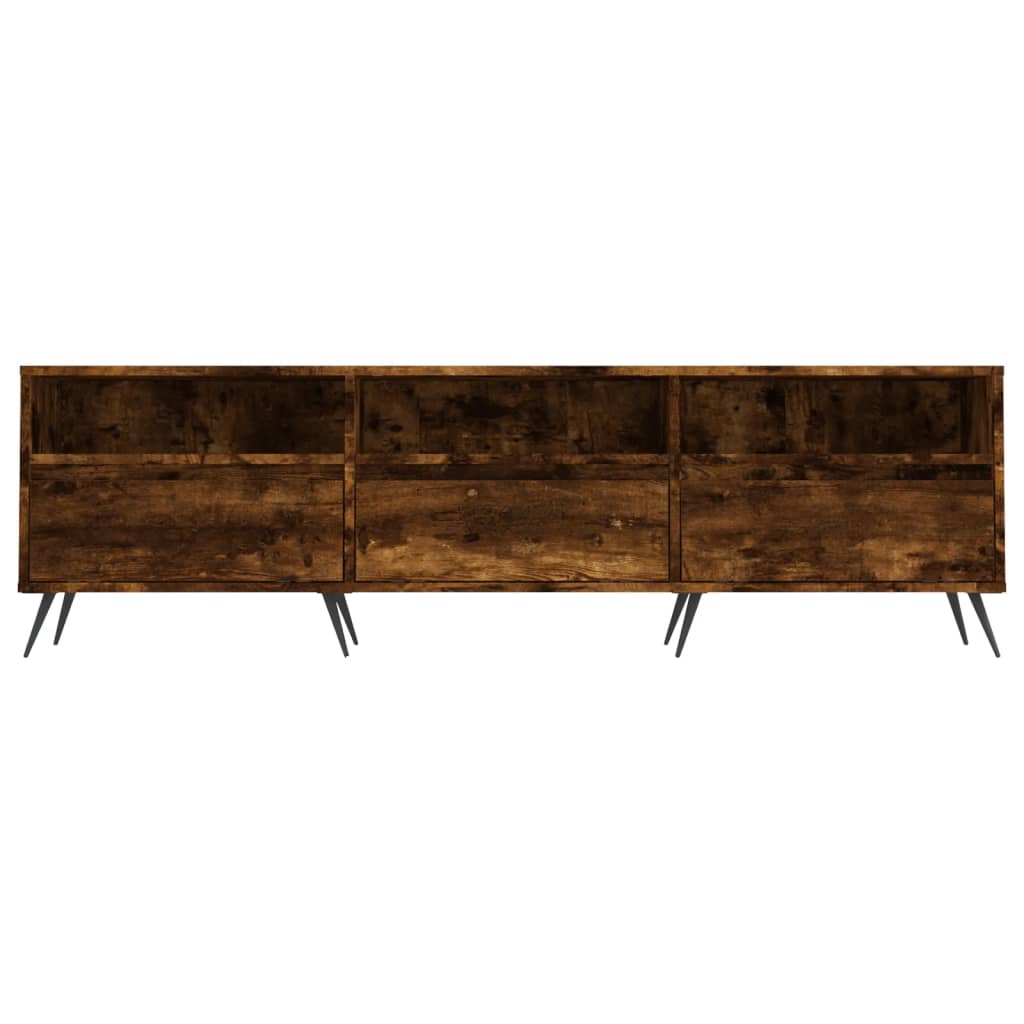 füstös tölgy színű szerelt fa TV-szekrény 150 x 30 x 44,5 cm