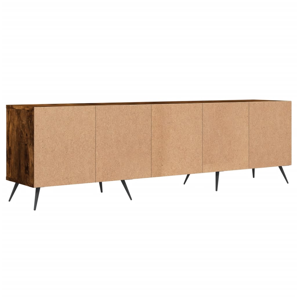 füstös tölgy színű szerelt fa TV-szekrény 150 x 30 x 44,5 cm