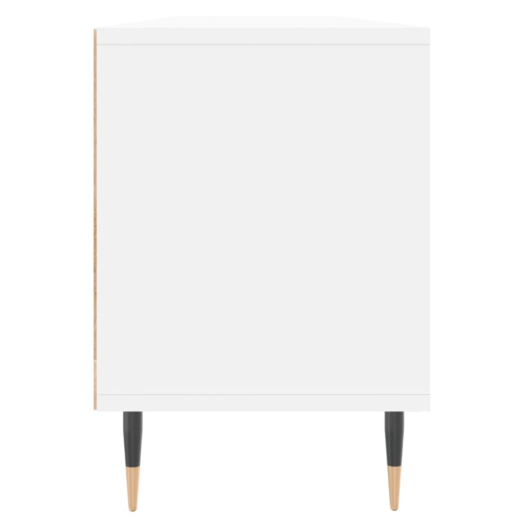 fehér szerelt fa TV-szekrény 150 x 30 x 44,5 cm