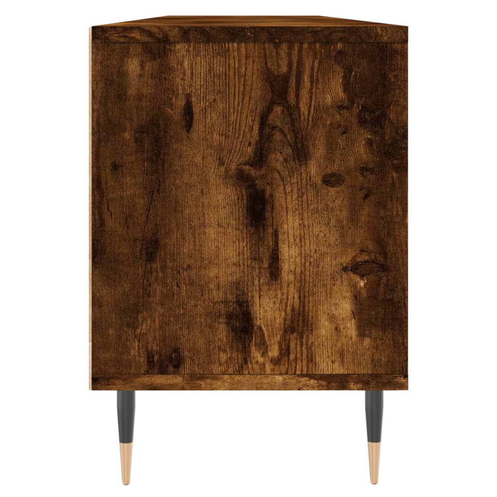 füstös tölgy színű szerelt fa TV-szekrény 150 x 30 x 44,5 cm