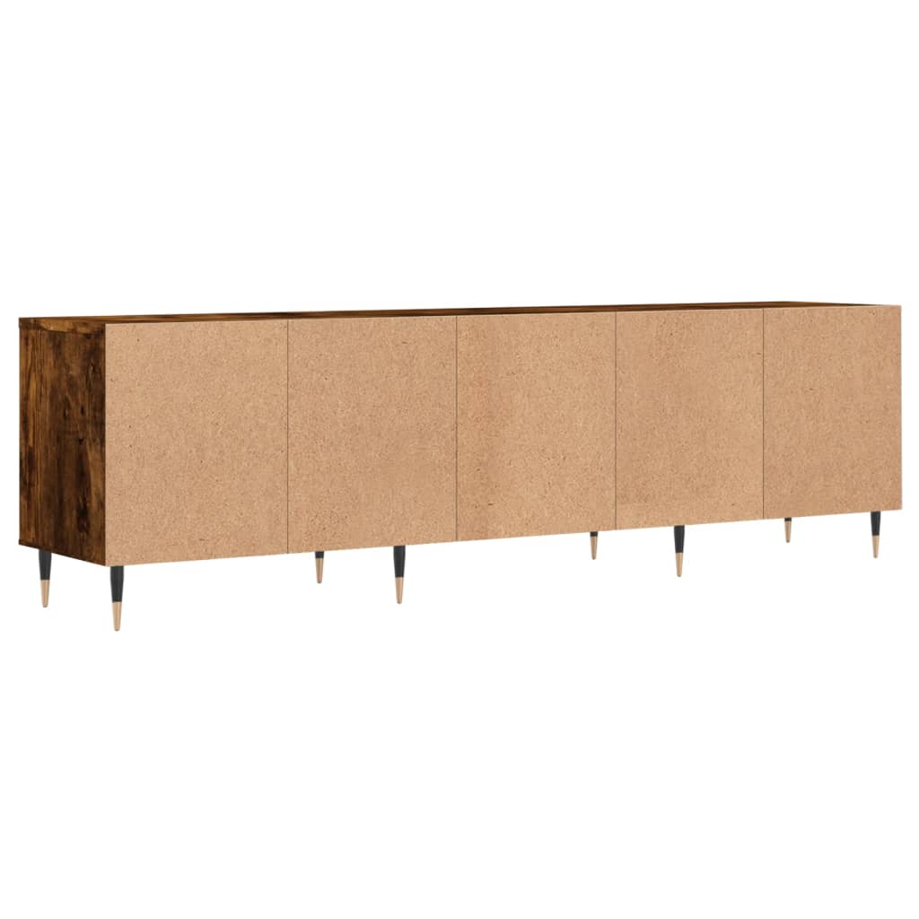 füstös tölgy színű szerelt fa TV-szekrény 150 x 30 x 44,5 cm