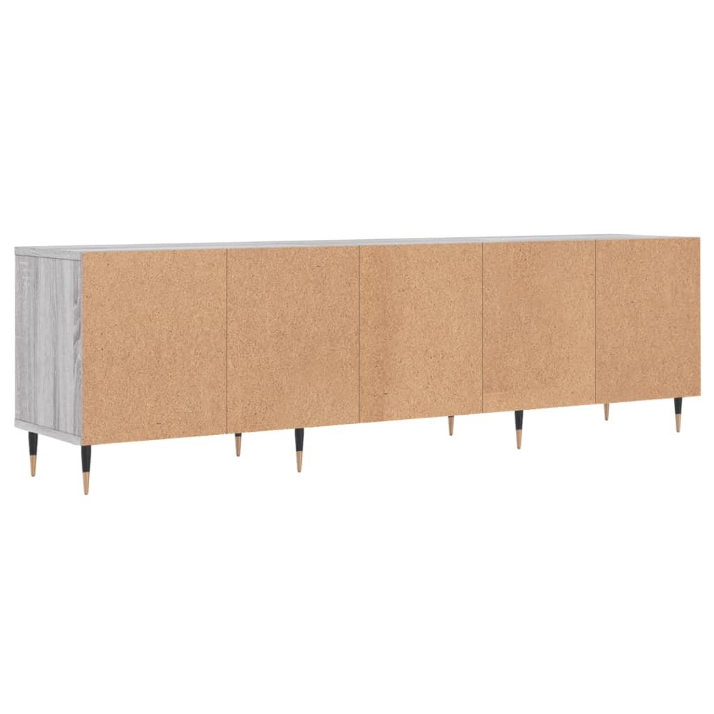 szürke sonoma színű szerelt fa TV-szekrény 150x30x44,5 cm