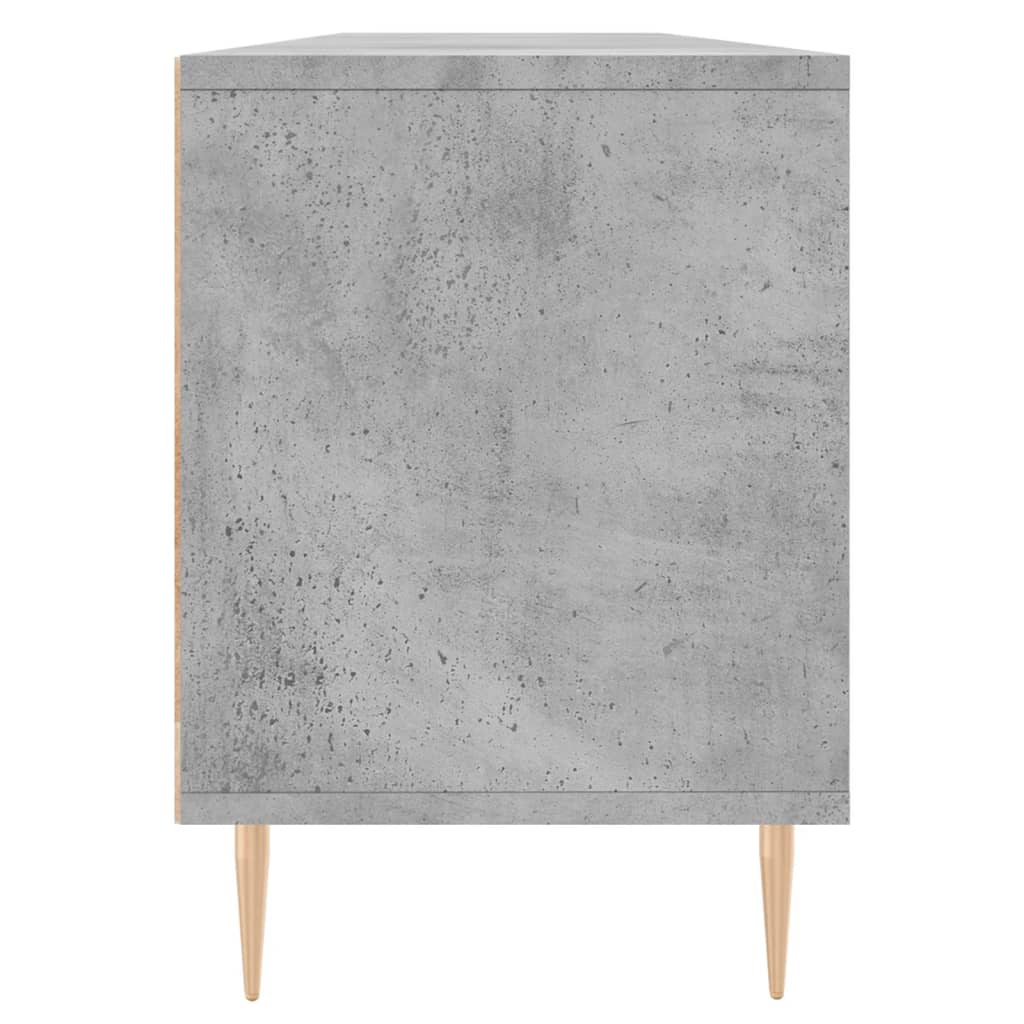 betonszürke szerelt fa TV-szekrény 150x30x44,5 cm