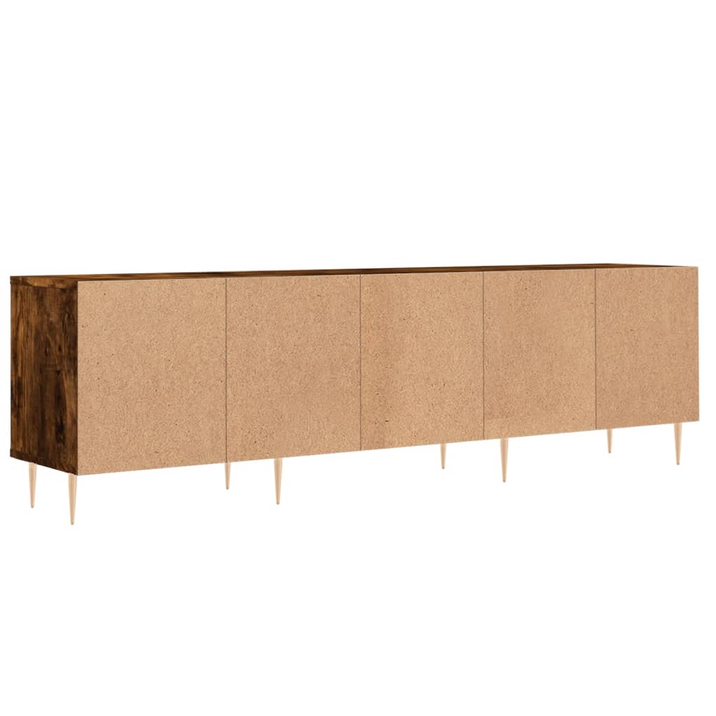 füstös tölgy színű szerelt fa TV-szekrény 150 x 30 x 44,5 cm