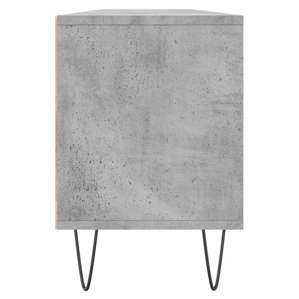 betonszürke szerelt fa TV-szekrény 150x30x44,5 cm