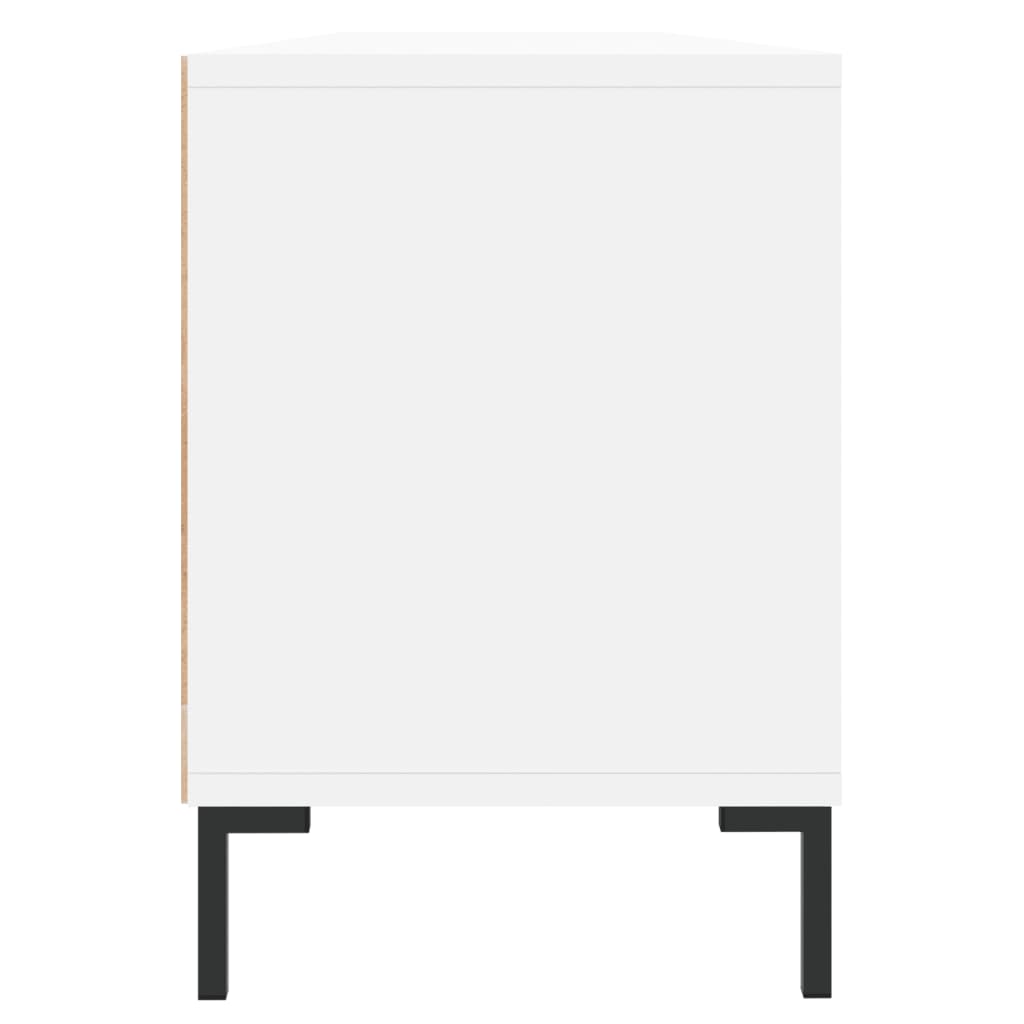 fehér szerelt fa TV-szekrény 150 x 30 x 44,5 cm