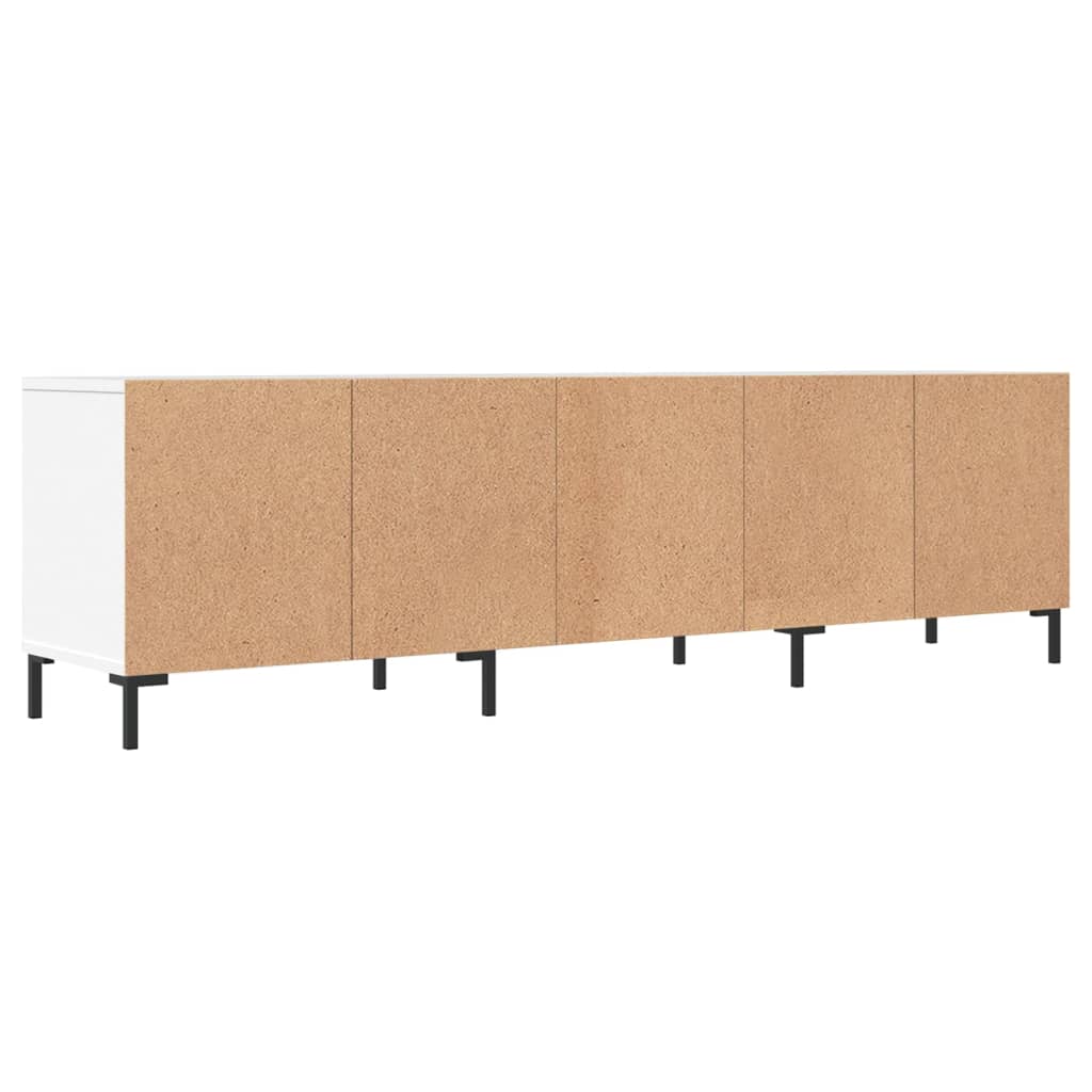 fehér szerelt fa TV-szekrény 150 x 30 x 44,5 cm