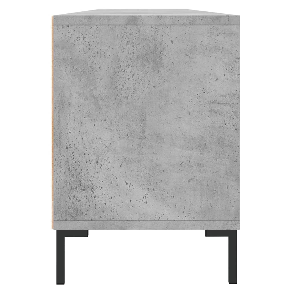 betonszürke szerelt fa TV-szekrény 150x30x44,5 cm