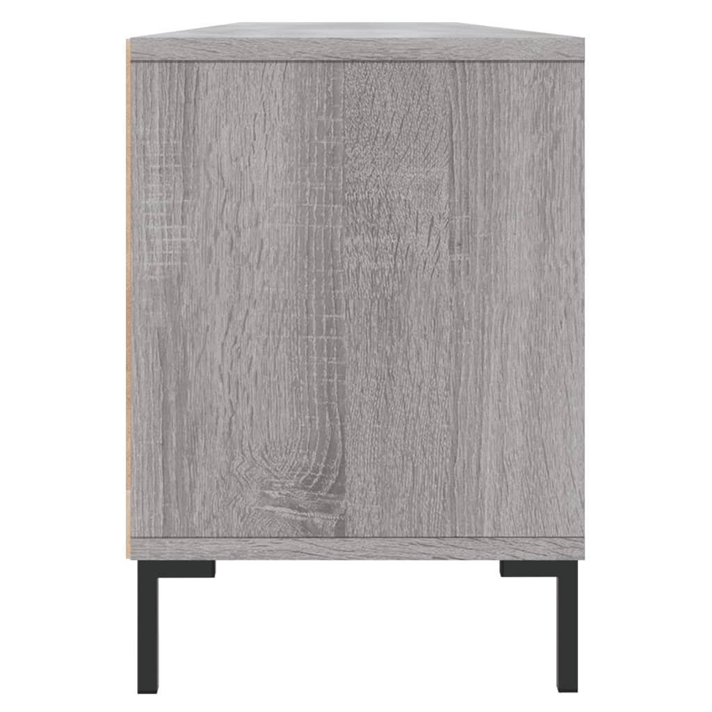 szürke sonoma színű szerelt fa TV-szekrény 150x30x44,5 cm