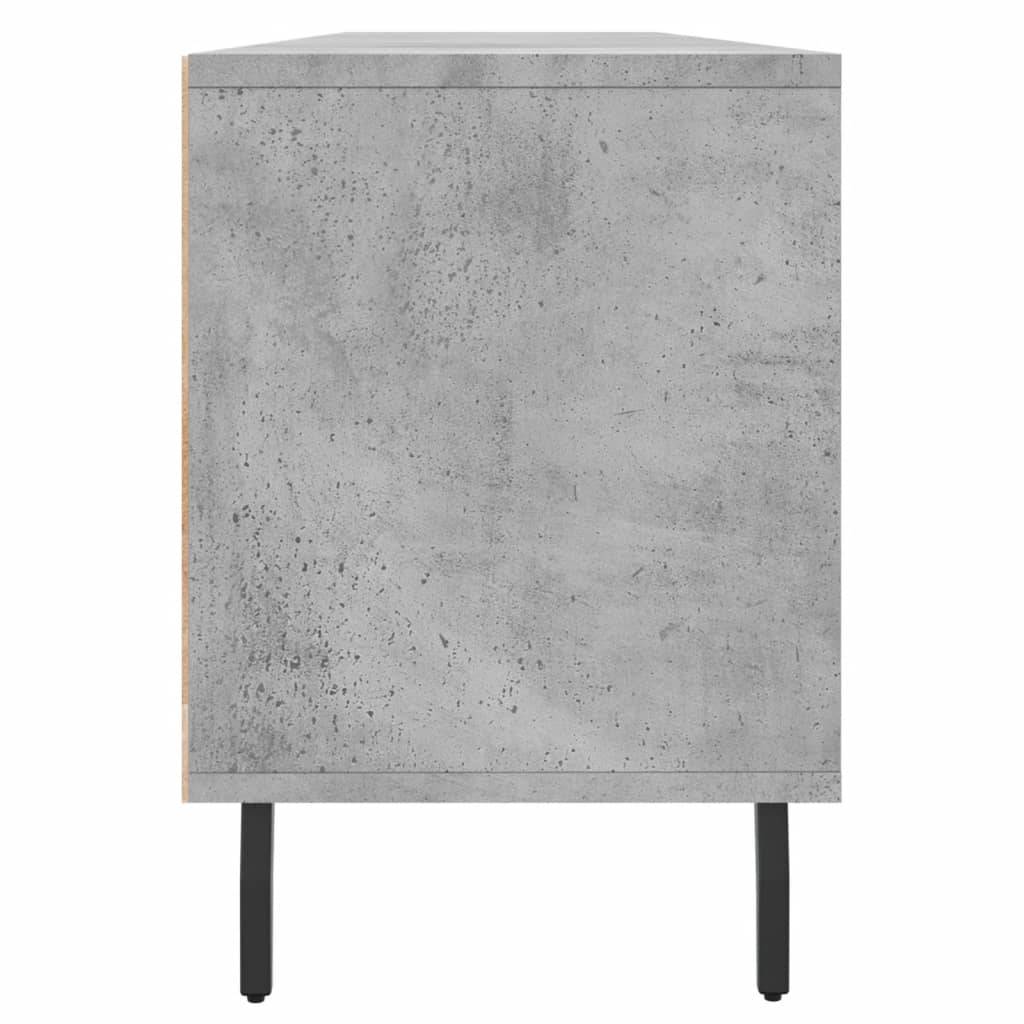 betonszürke szerelt fa TV-szekrény 150x30x44,5 cm
