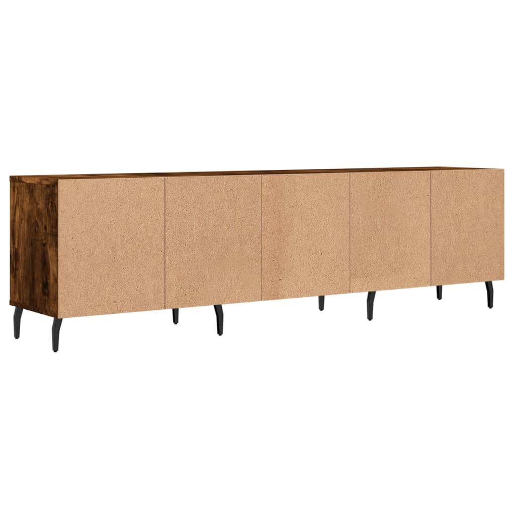 füstös tölgy színű szerelt fa TV-szekrény 150 x 30 x 44,5 cm