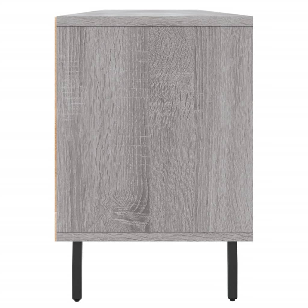 szürke sonoma színű szerelt fa TV-szekrény 150x30x44,5 cm