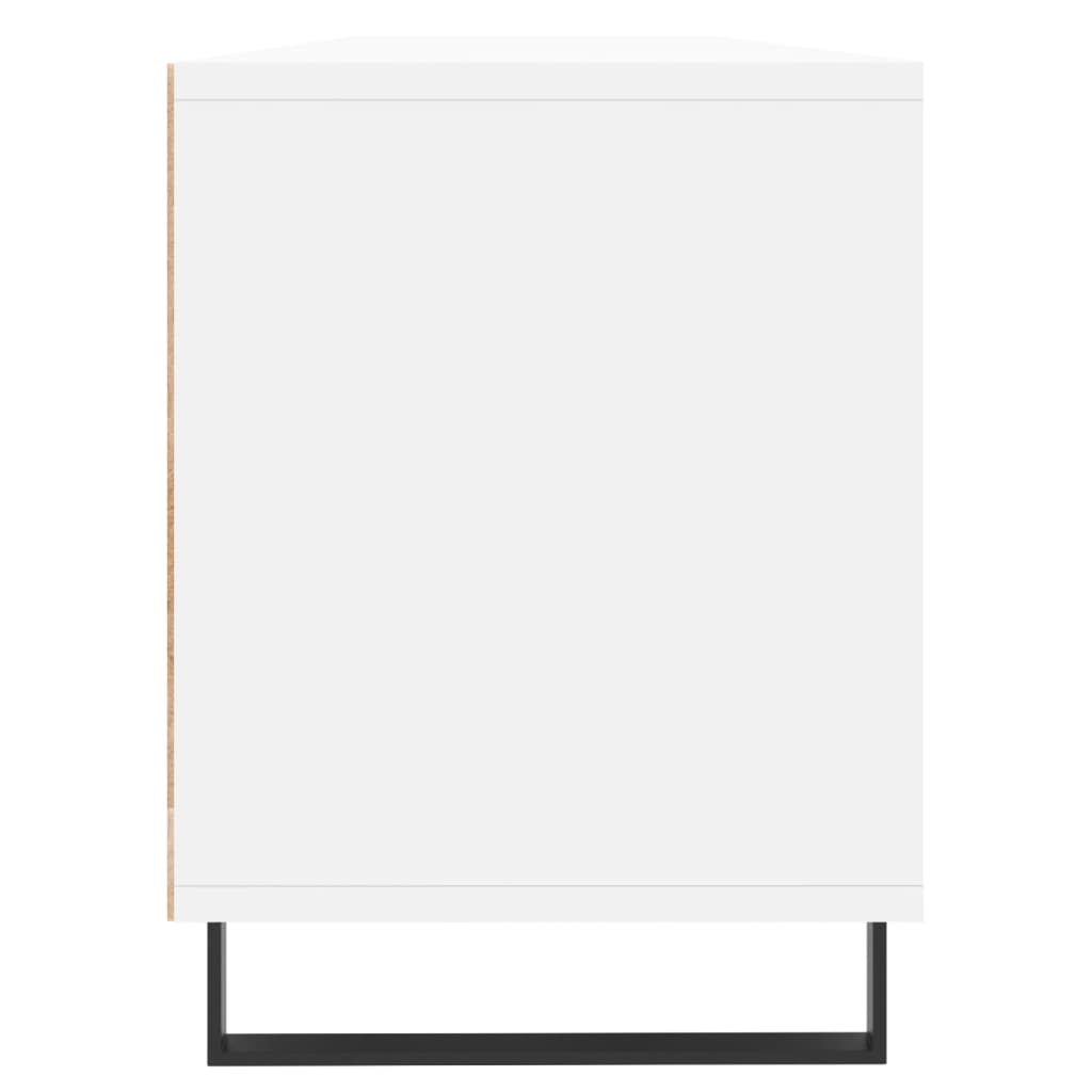 fehér szerelt fa TV-szekrény 150 x 30 x 44,5 cm
