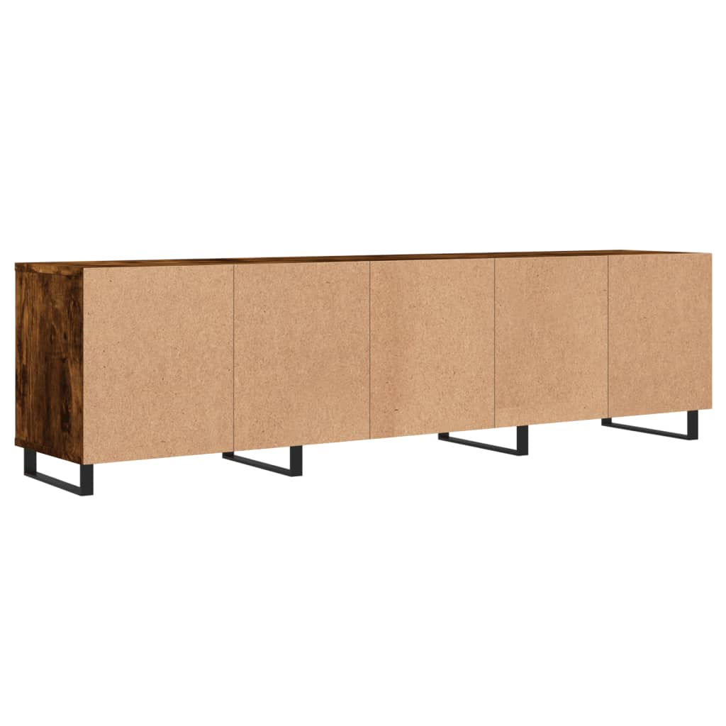füstös tölgy színű szerelt fa TV-szekrény 150 x 30 x 44,5 cm