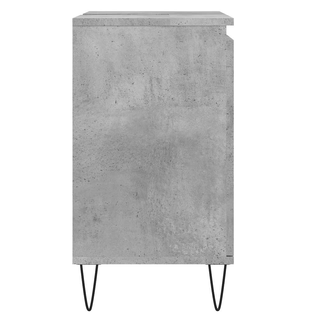 betonszürke szerelt fa fürdőszobaszekrény 58x33x60 cm
