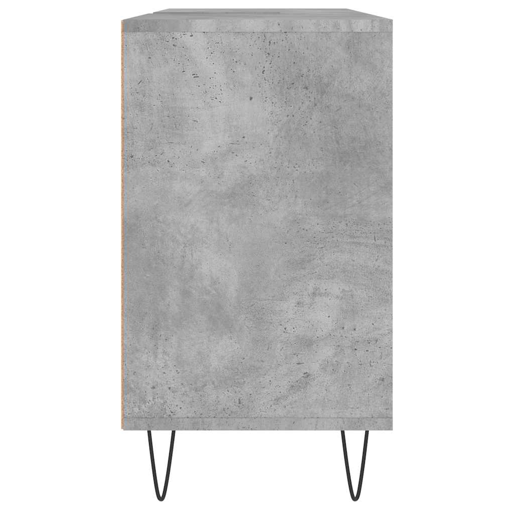 betonszürke szerelt fa fürdőszobaszekrény 80 x 33 x 60 cm