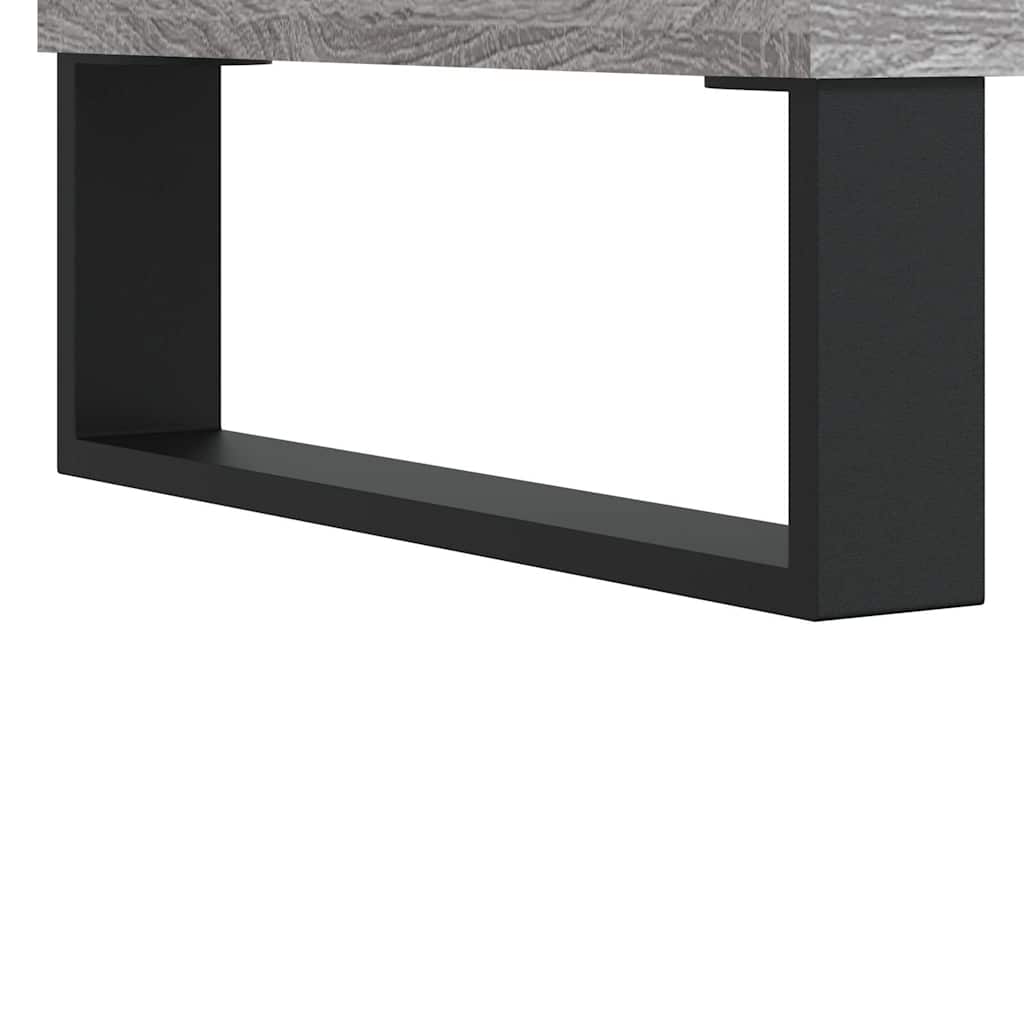 szürke sonoma színű szerelt fa mosdószekrény 80 x 33 x 60 cm
