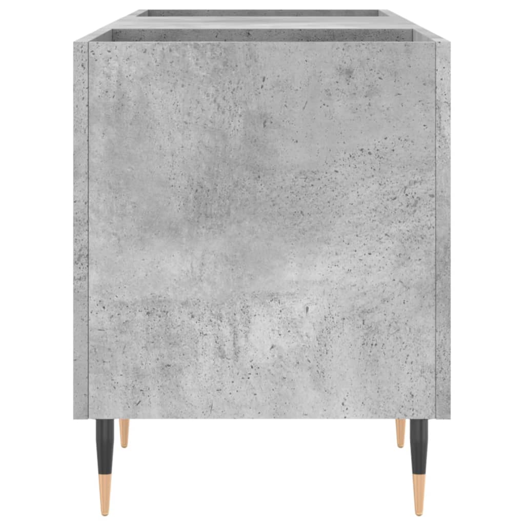 betonszürke szerelt fa hanglemezszekrény 121x38x48 cm