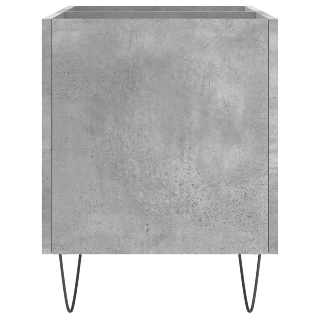 betonszürke szerelt fa hanglemezszekrény 74,5x38x48 cm
