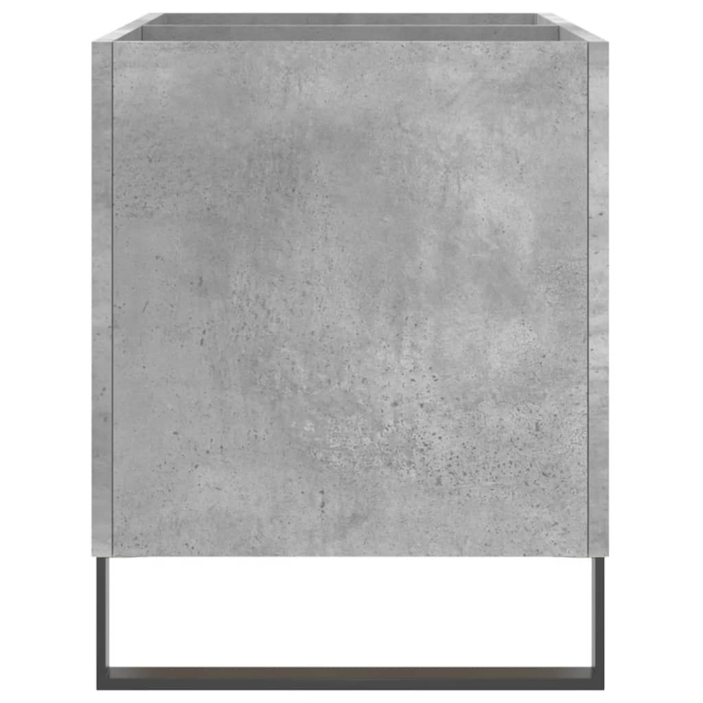 betonszürke szerelt fa hanglemezszekrény 74,5x38x48 cm