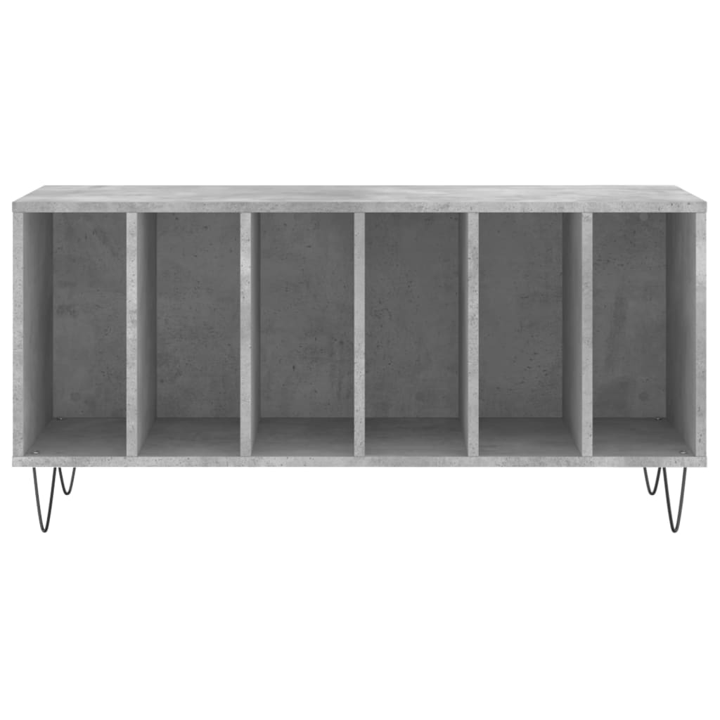betonszürke szerelt fa hanglemezszekrény 100 x 38 x 48 cm