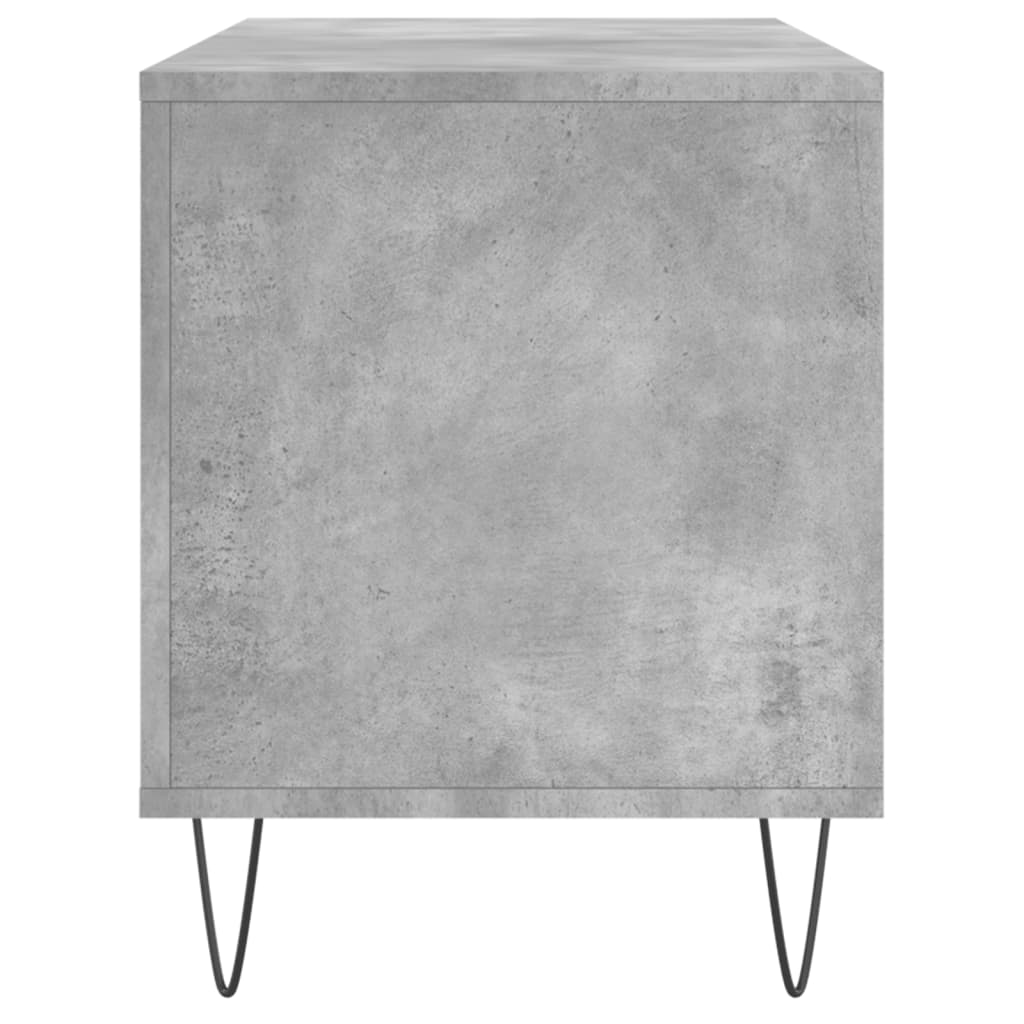 betonszürke szerelt fa hanglemezszekrény 100 x 38 x 48 cm