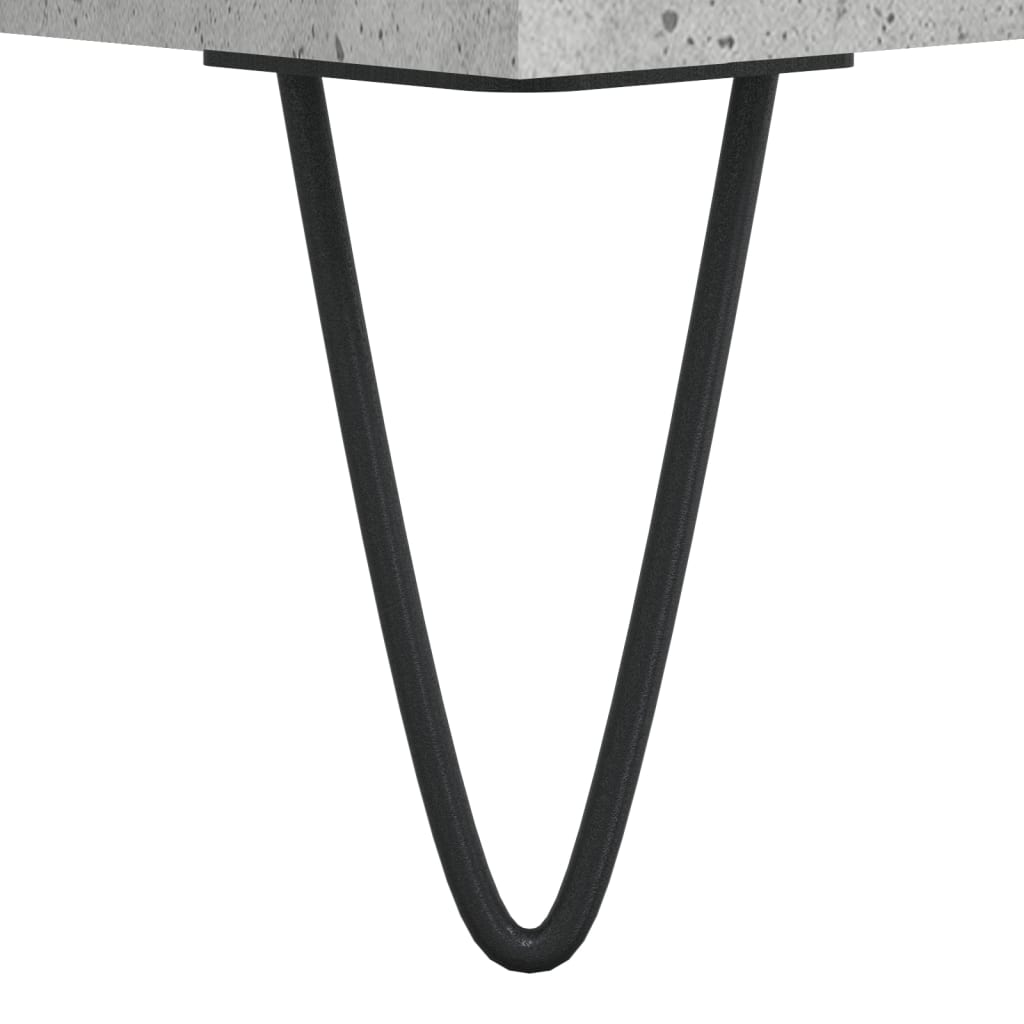 betonszürke szerelt fa hanglemezszekrény 100 x 38 x 48 cm