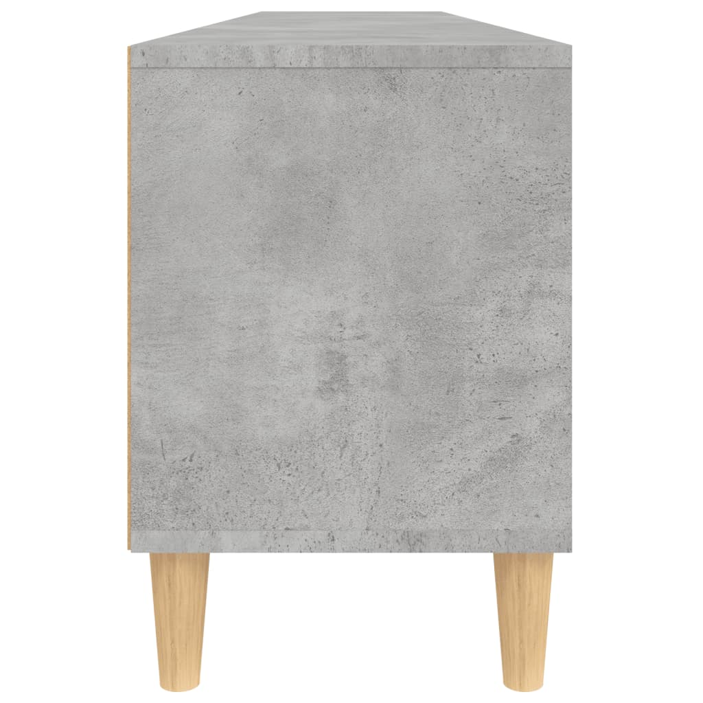 betonszürke szerelt fa TV-szekrény 150x30x44,5 cm