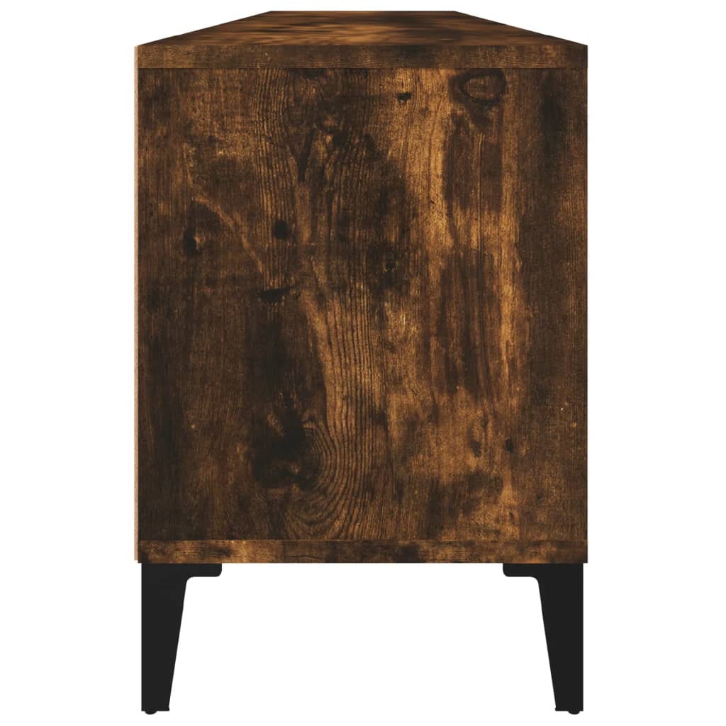füstös tölgy színű szerelt fa TV-szekrény 150 x 30 x 44,5 cm