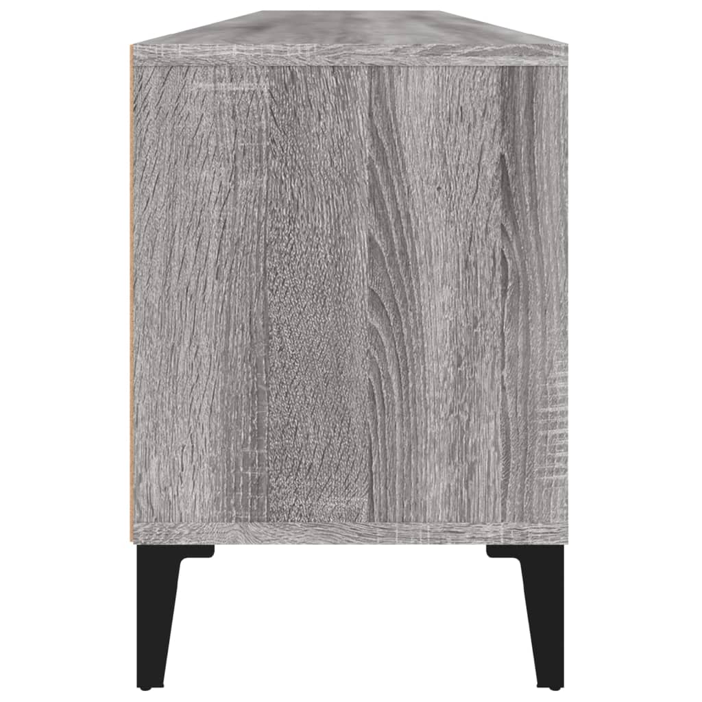 szürke sonoma színű szerelt fa TV-szekrény 150x30x44,5 cm