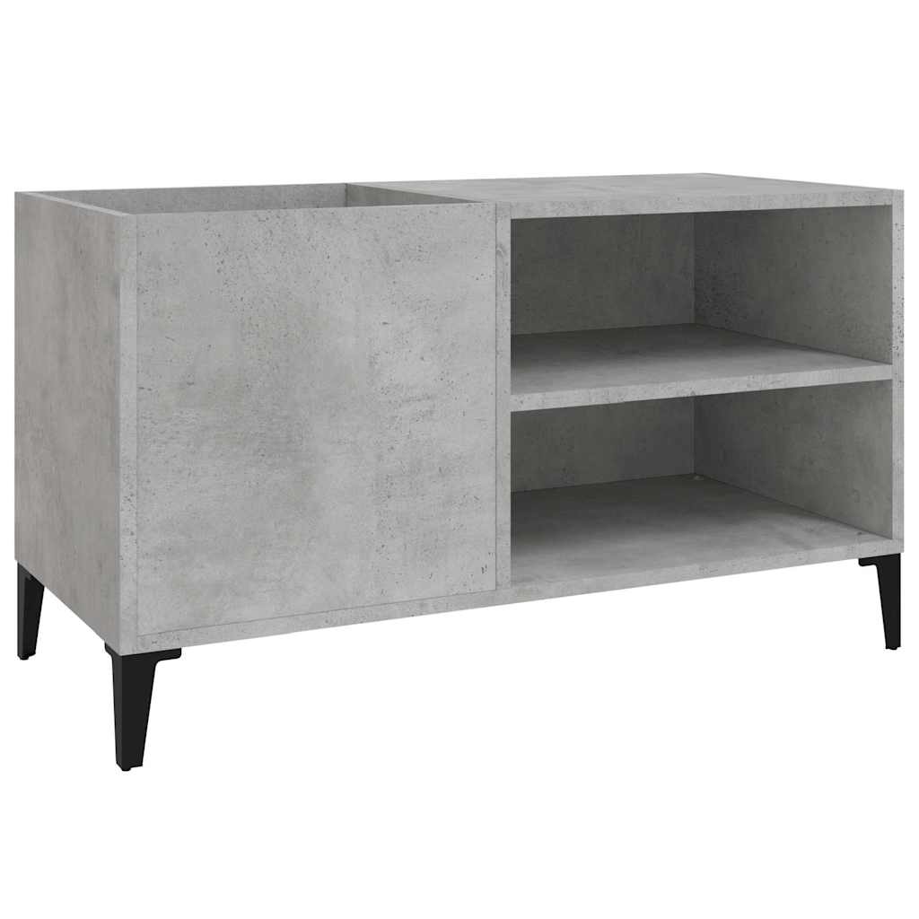 betonszürke szerelt fa hanglemezszekrény 84,5x38x48 cm