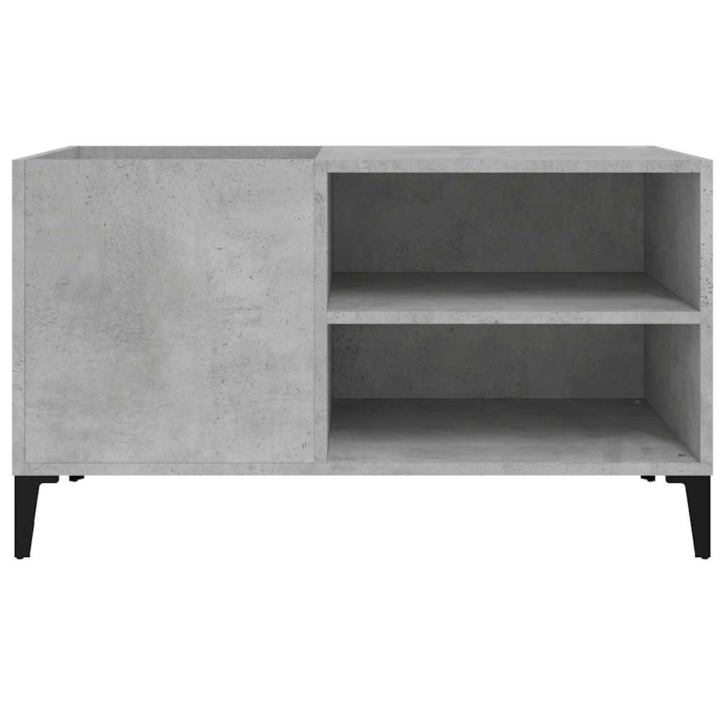 betonszürke szerelt fa hanglemezszekrény 84,5x38x48 cm