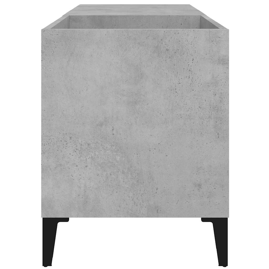 betonszürke szerelt fa hanglemezszekrény 84,5x38x48 cm