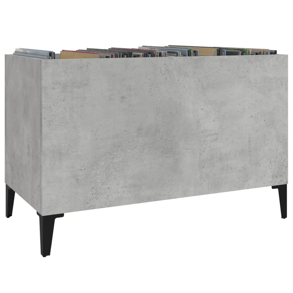 betonszürke szerelt fa hanglemezszekrény 74,5x38x48 cm