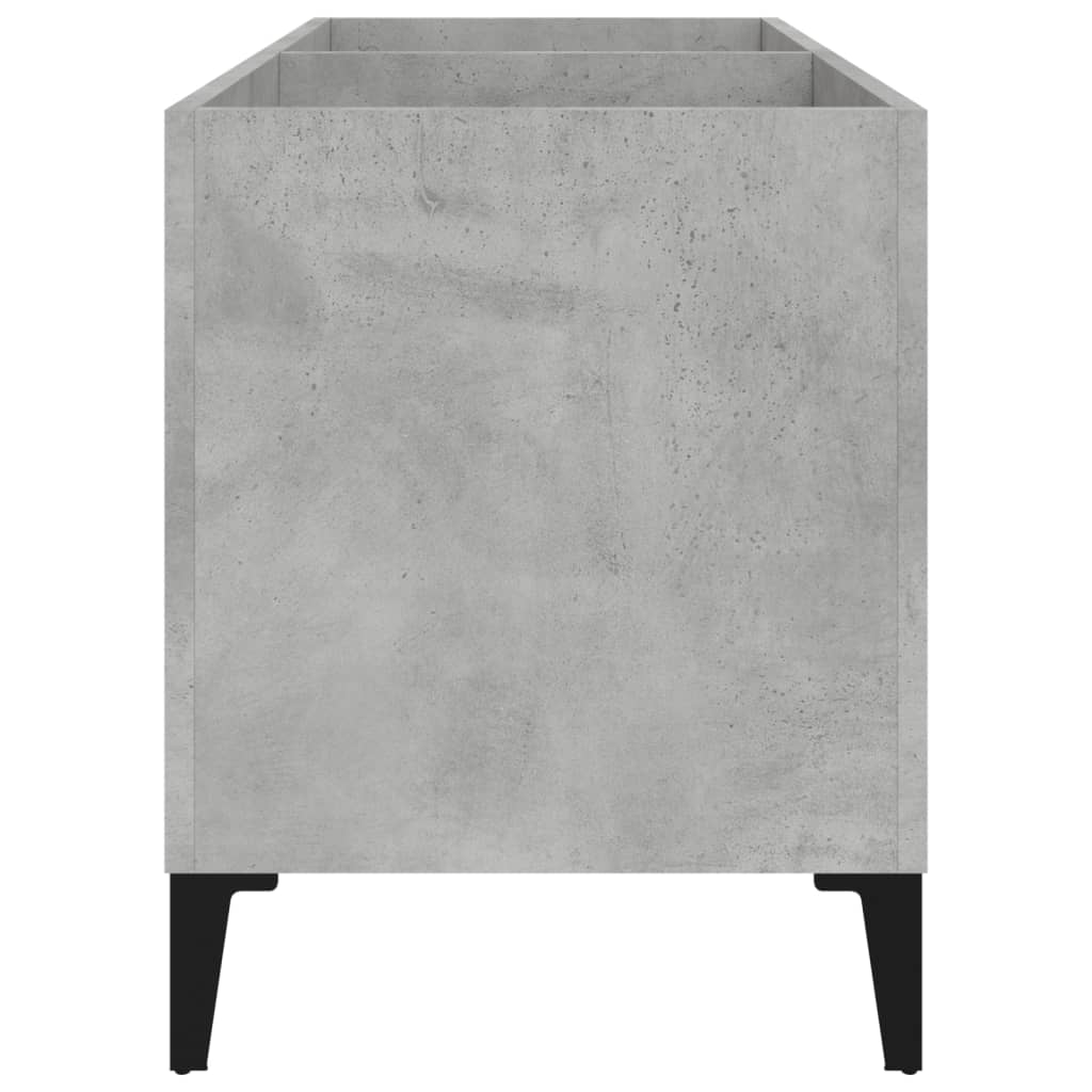 betonszürke szerelt fa hanglemezszekrény 74,5x38x48 cm