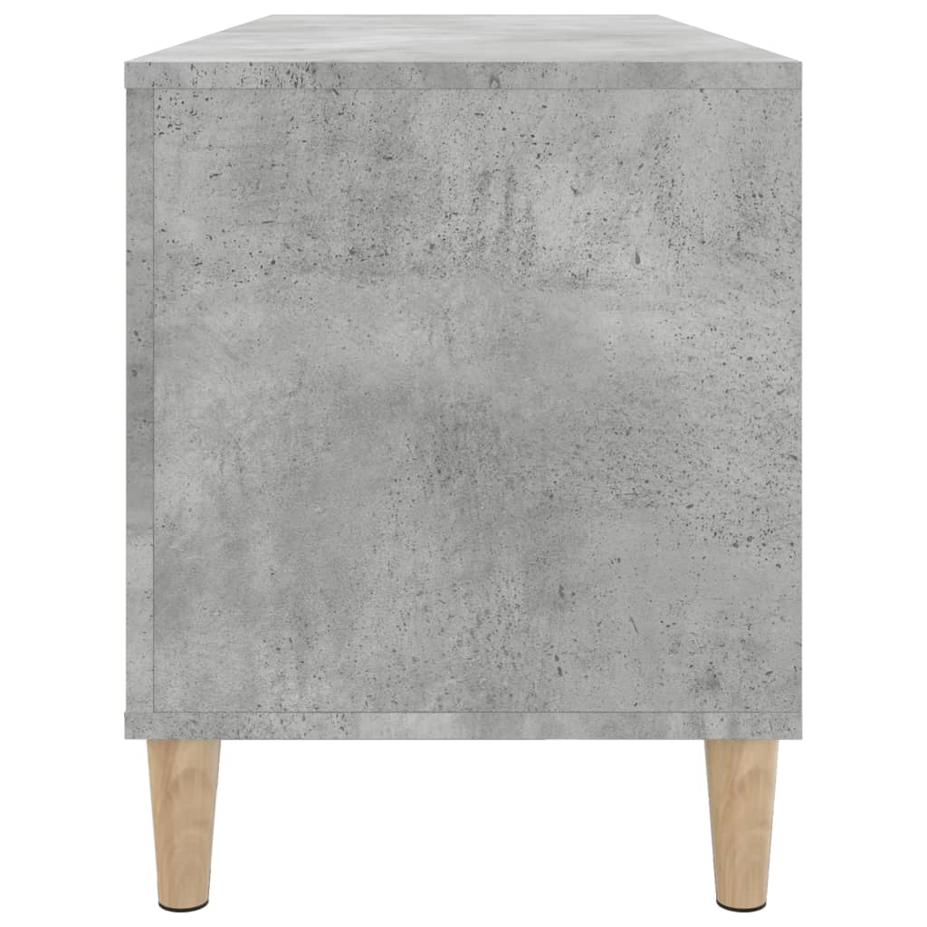 betonszürke szerelt fa hanglemezszekrény 100 x 38 x 48 cm