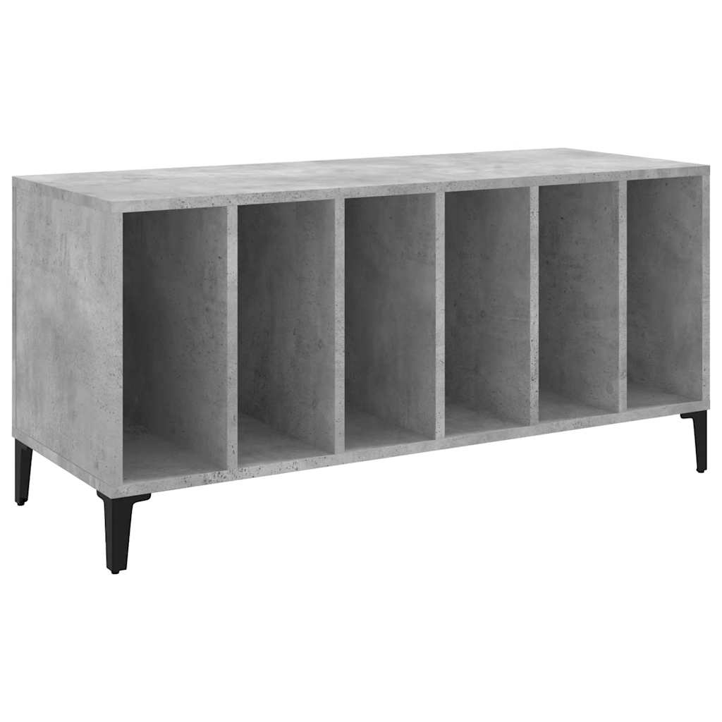 betonszürke szerelt fa hanglemezszekrény 100 x 38 x 48 cm