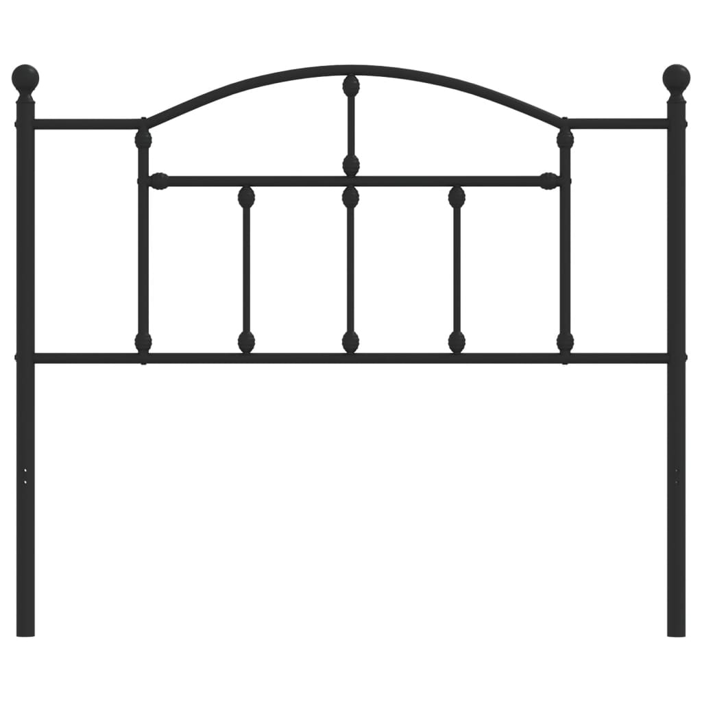 fekete fém csere fejtámla 107 cm