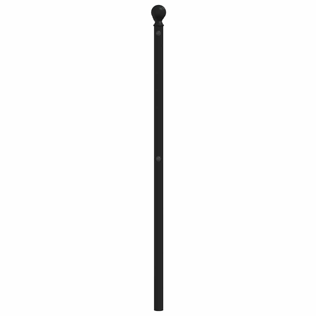 fekete fém csere fejtámla 200 cm