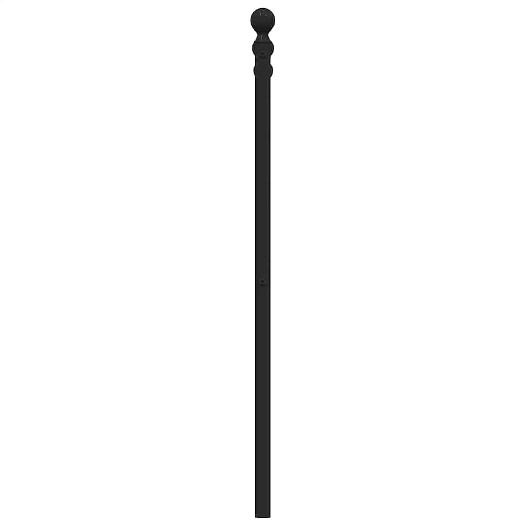 fekete fém csere fejtámla 193 cm