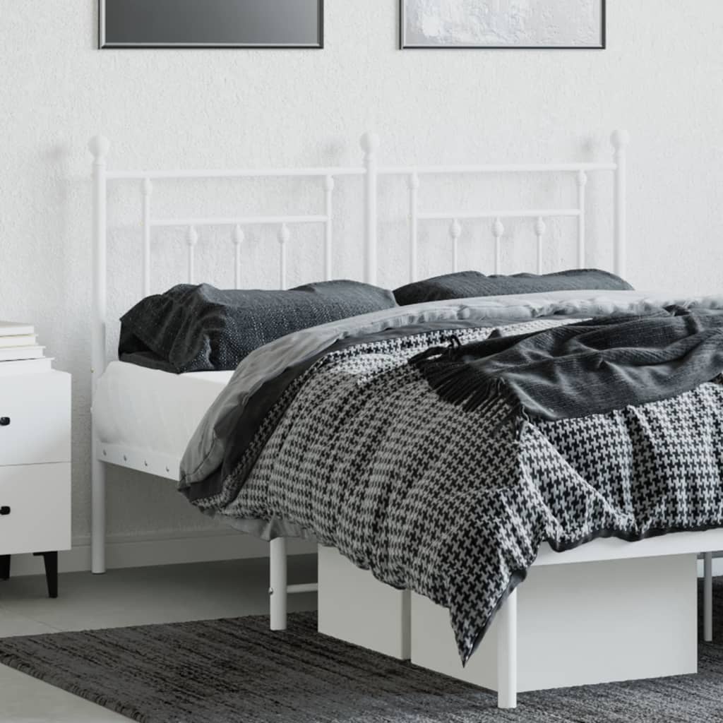 fehér fém csere fejtámla 140 cm