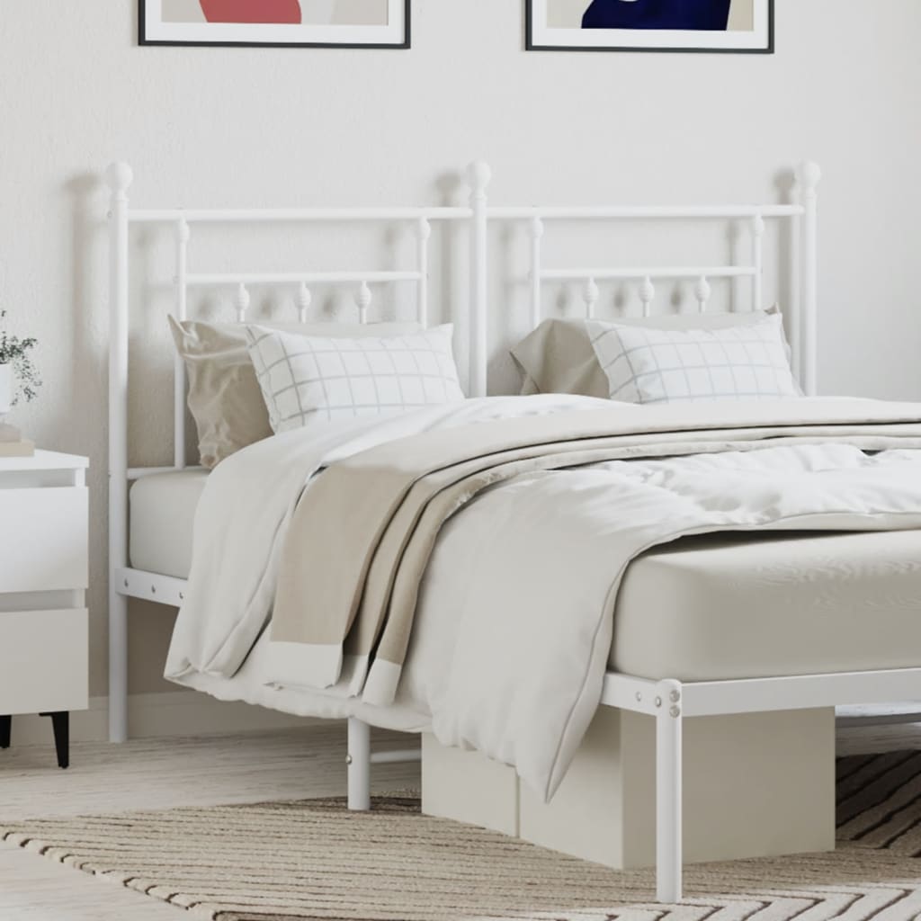 fehér fém csere fejtámla 140 cm