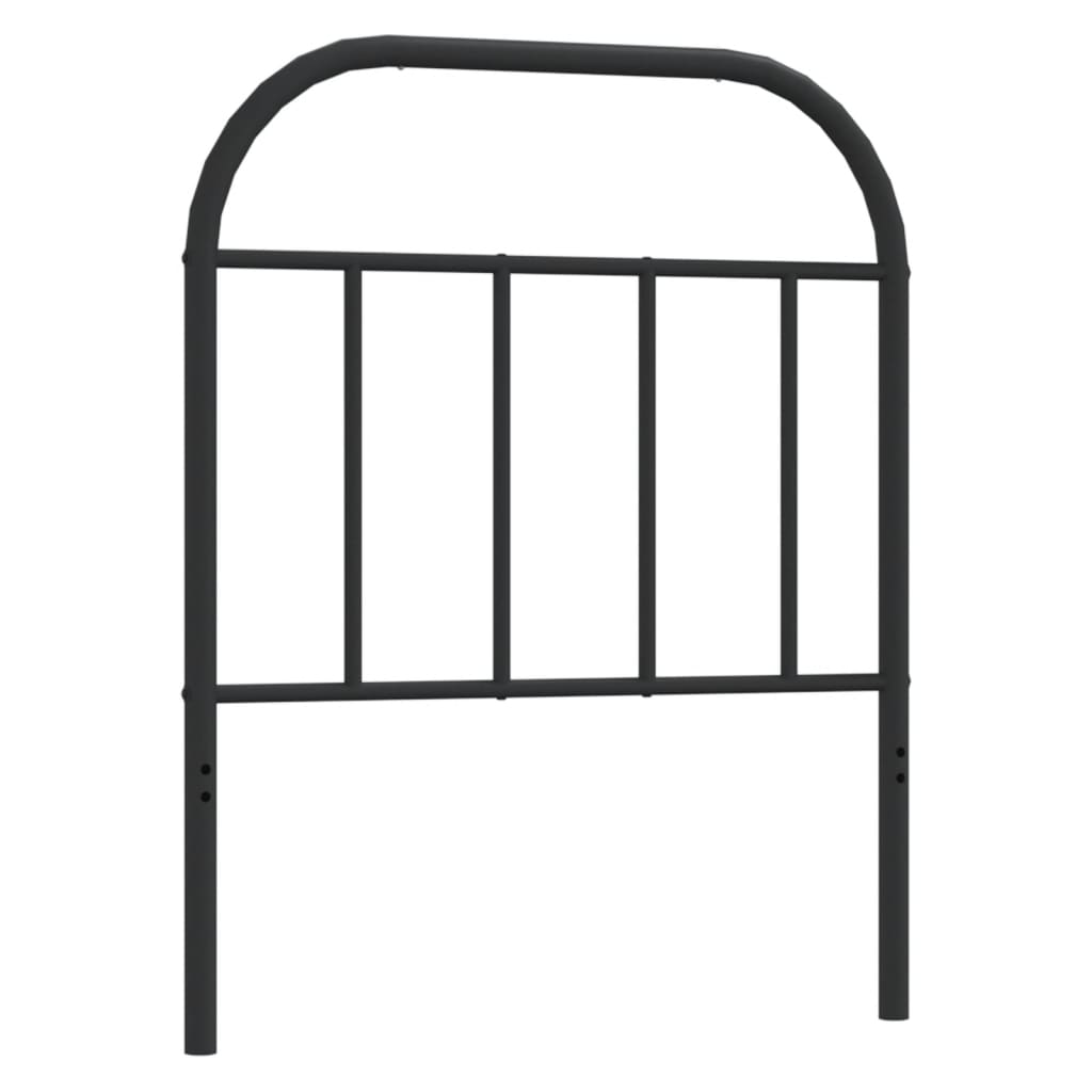 fekete fém csere fejtámla 75 cm