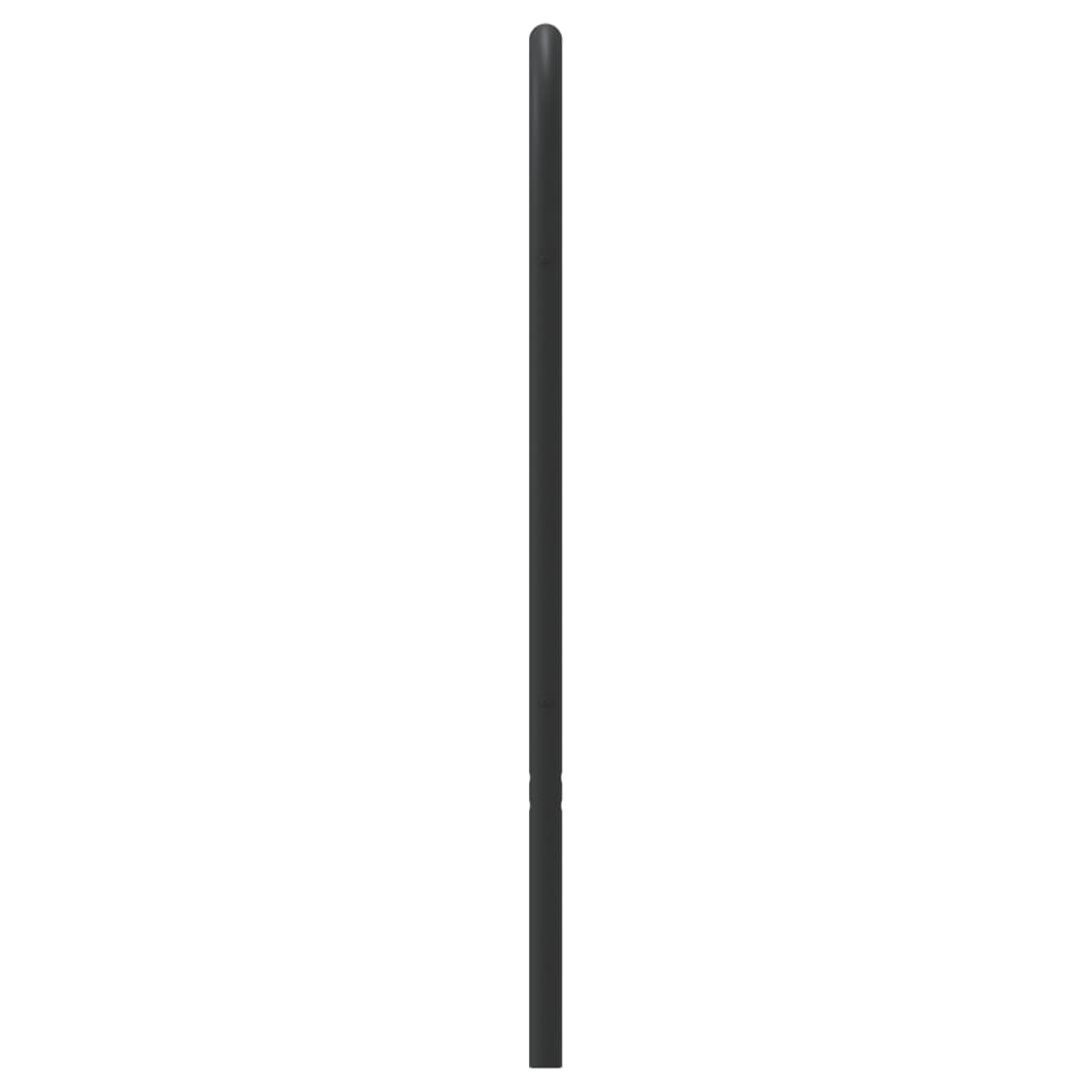 fekete fém csere fejtámla 75 cm