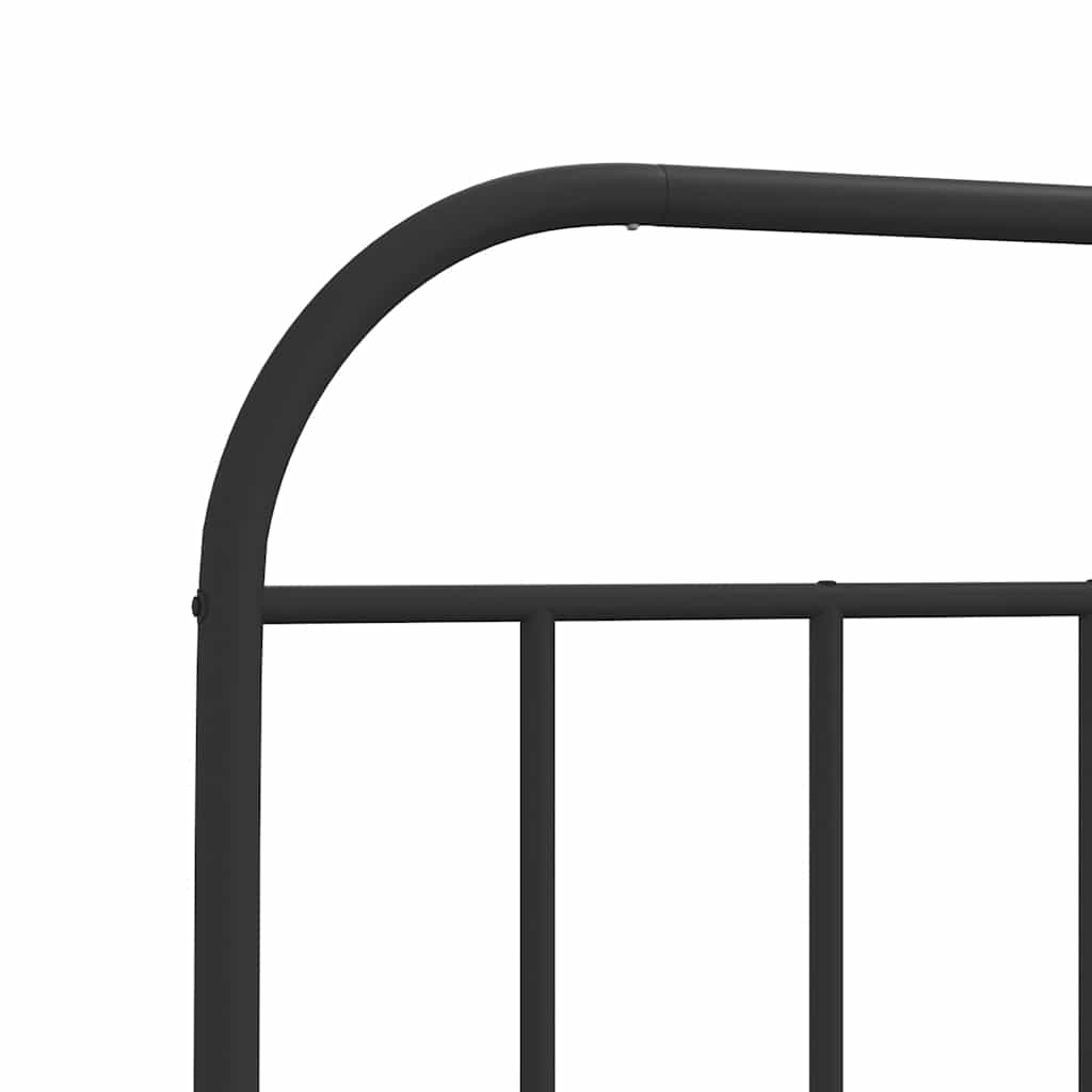 fekete fém csere fejtámla 150 cm