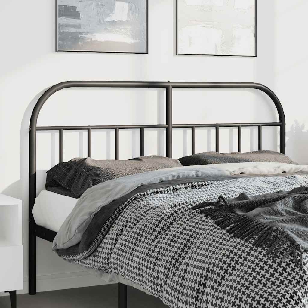 fekete fém csere fejtámla 150 cm