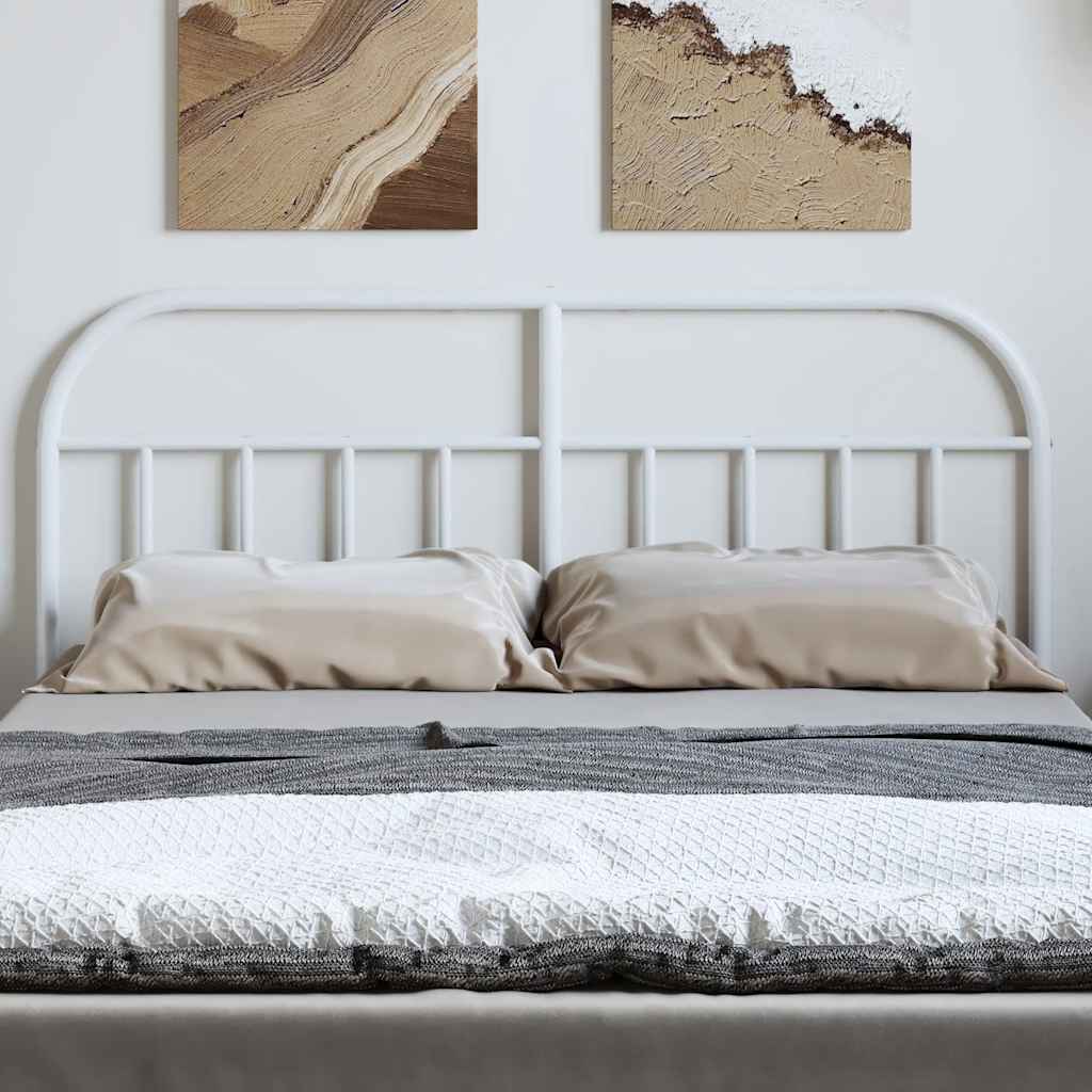 fehér fém csere fejtámla 135 cm