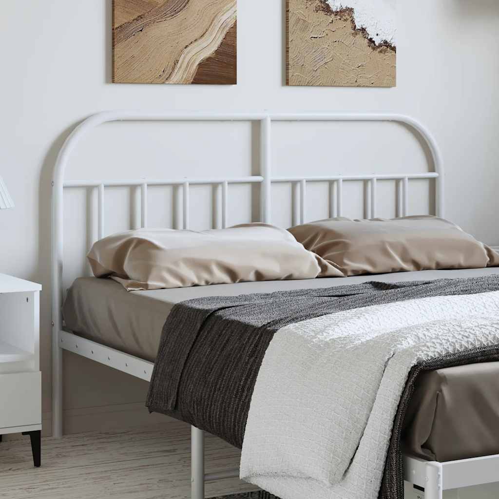 fehér fém csere fejtámla 135 cm