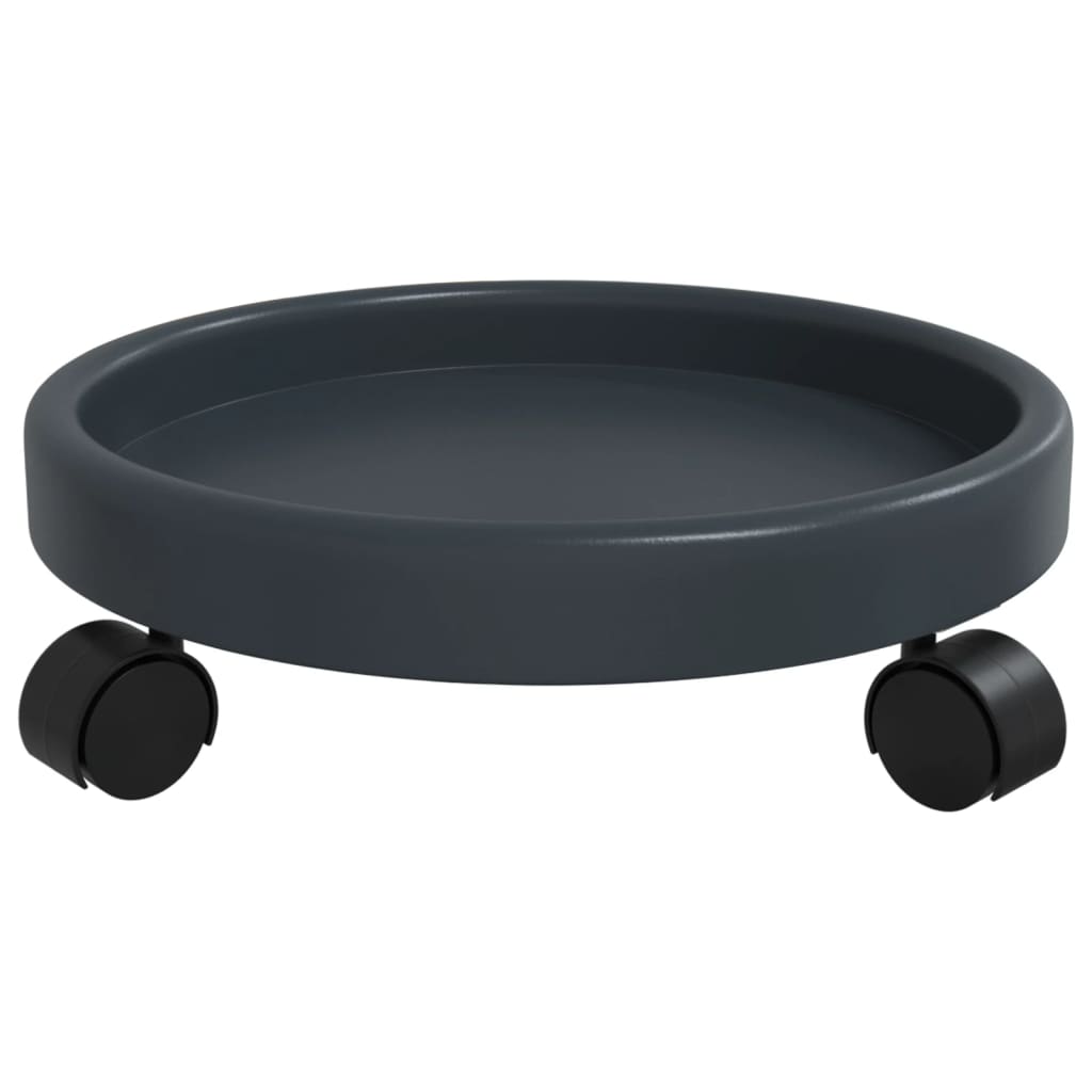2 db szürke kerekes virágtartó átmérő 34 cm 35 kg